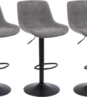 Swivel Counter Adjustable Barstools (3)